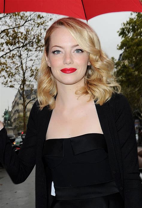 miu miu shiw emma stone|This Just In: Emma Stone Is Fashion Week Chic And .